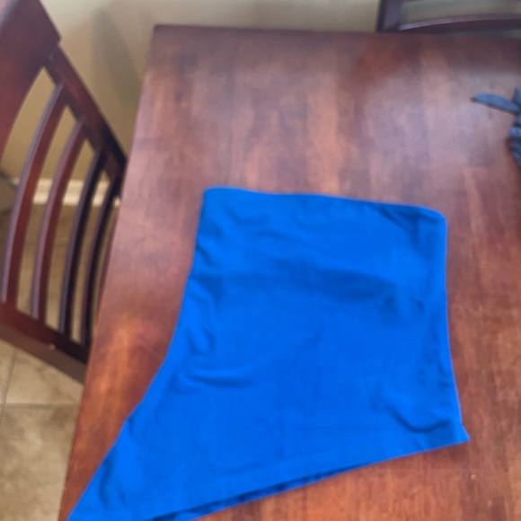 2 Vintage strapless fitted bra top shirt, blue in color,from Victoria Secret - Picture 5 of 12